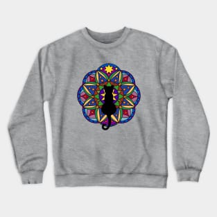 Cat Mandala Crewneck Sweatshirt